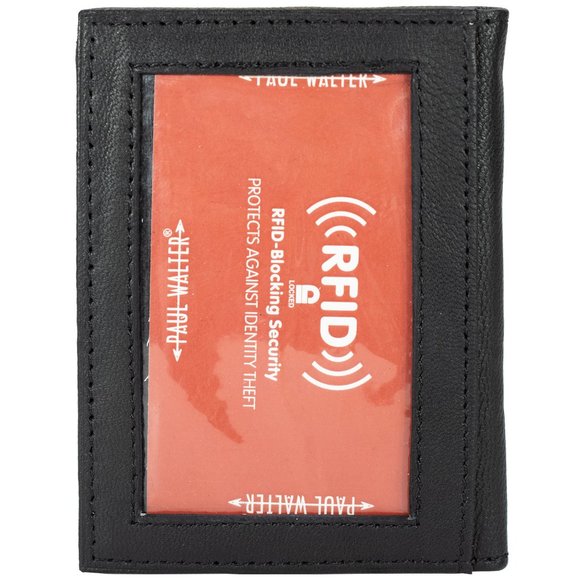 Men Bifold Business Card Holder with RFID Protected - Picture 4 of 10